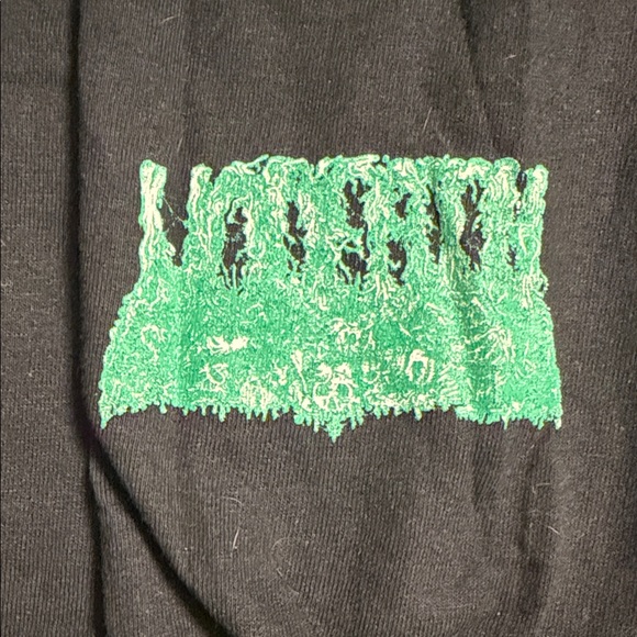 Undeath band shirt - Black and Green Graphic Long Sleeve Shirt - Picture 3 of 6